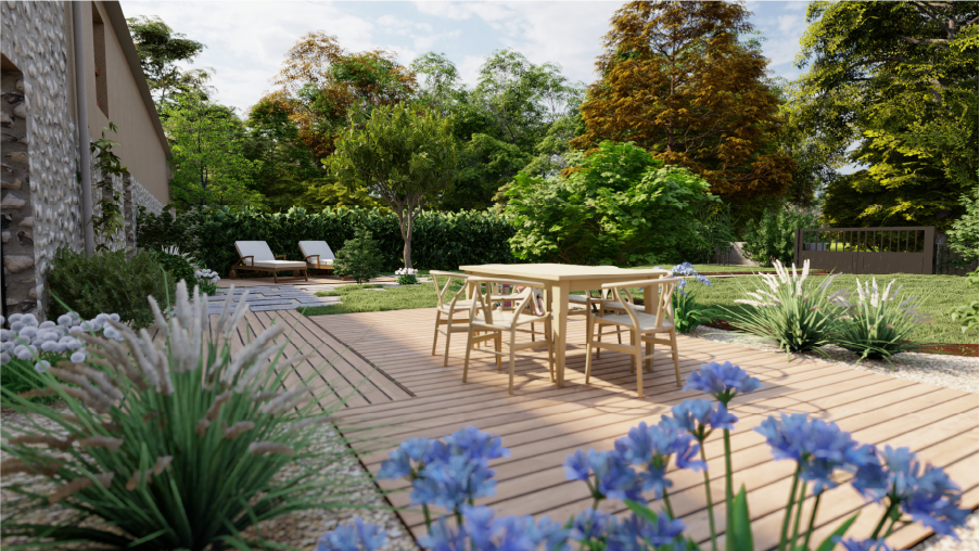 Conception paysagère terrasse